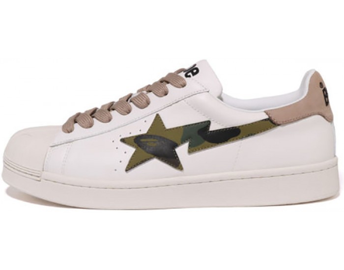Bape Mad Sta Skull 1 White Beige