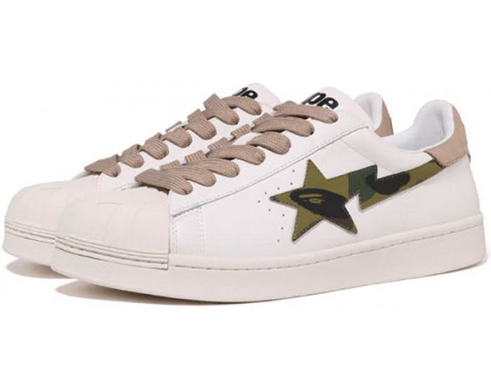 Bape Mad Sta Skull 1 White Beige