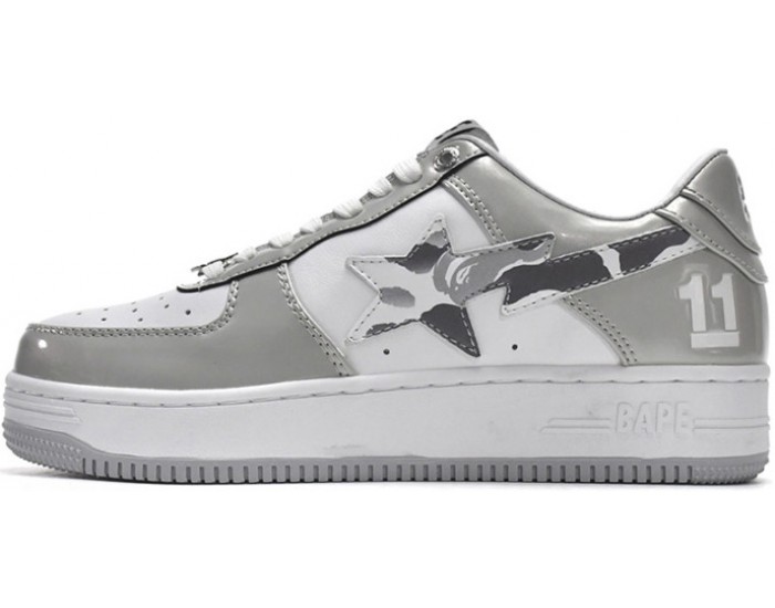 Bape Sta M2 White Grey Mirror Surface
