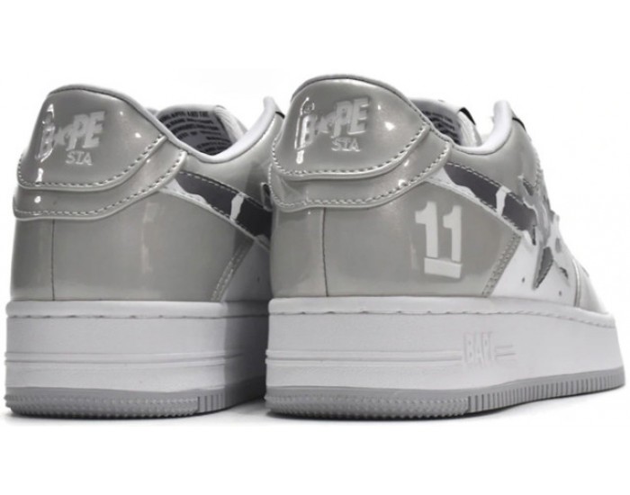 Bape Sta M2 White Grey Mirror Surface