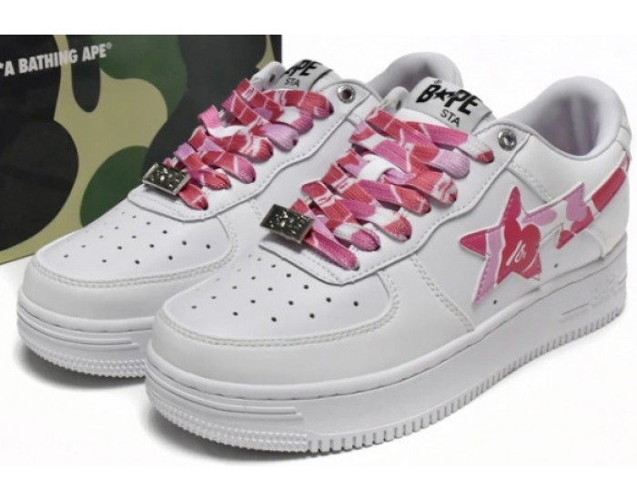 Bape Sta M2 White Pink Camouflage