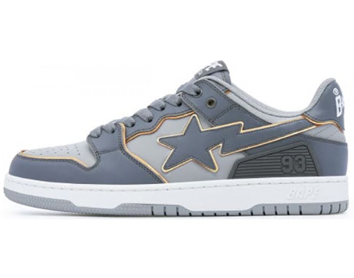 Bape Sta SK8 Sta 3 Deep Grey Gold