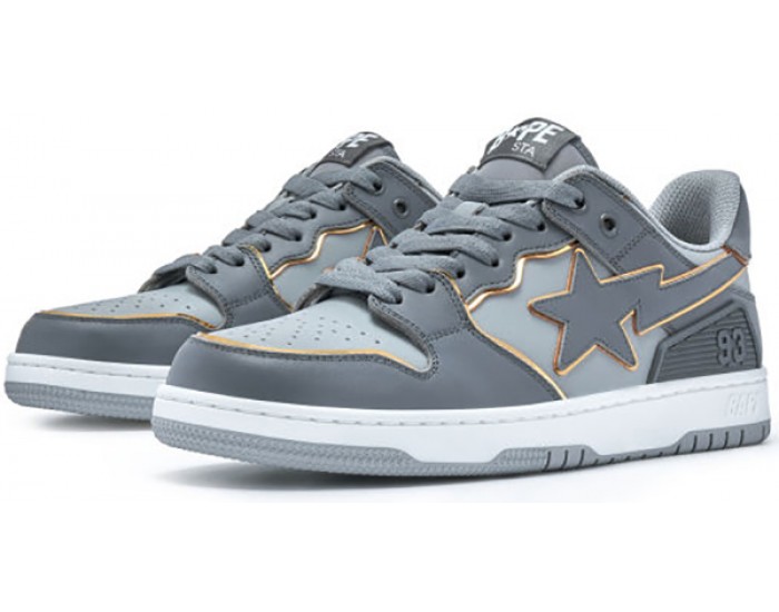 Bape Sta SK8 Sta 3 Deep Grey Gold