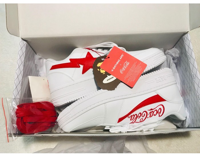 Bape Sta x Coca-Cola M1 Triple White