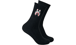 Носки Bape Ape Head Socks Grin черные высокие, 2 пары