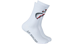 Носки Bape Ape Head Socks Teeth белые высокие, 2 пары